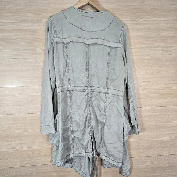 Anthropologie Hei Hei Morgan Open Front Draped Utility Jacket Size‎ Small - Picture 8 of 14